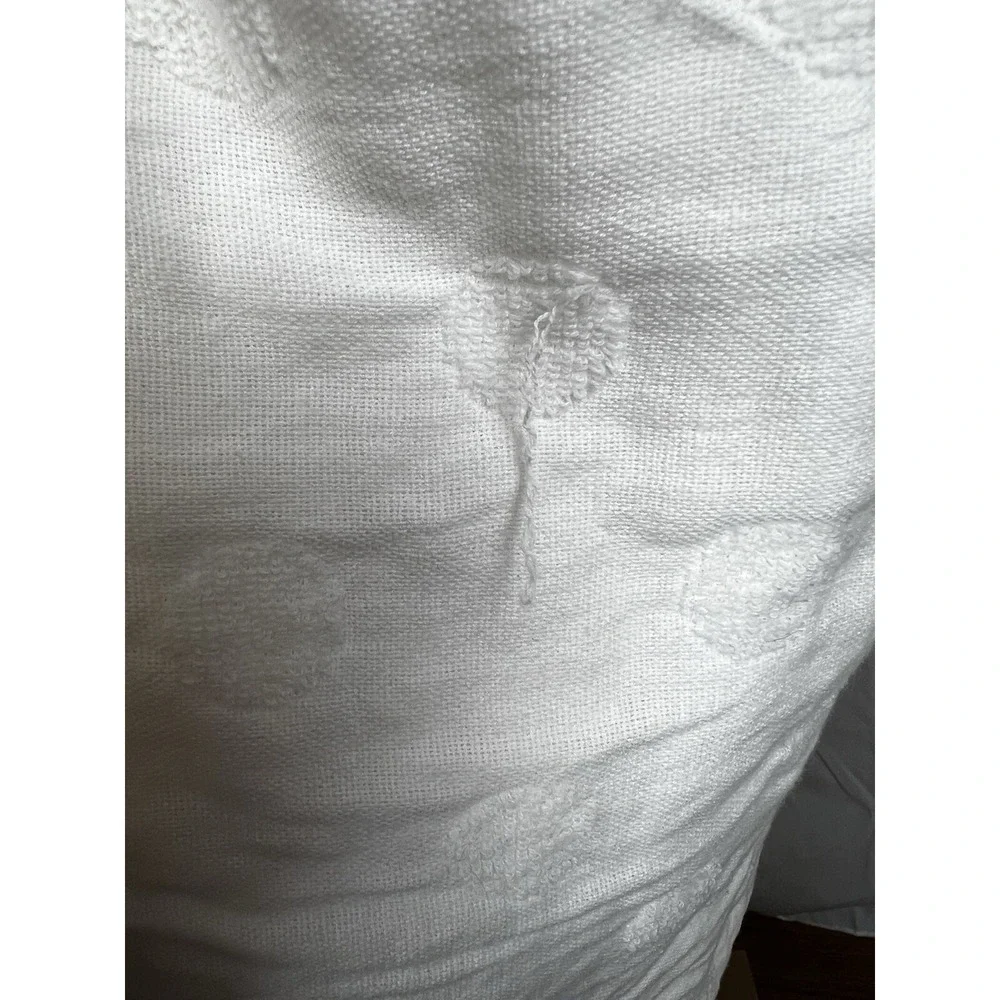 caro home women's white hook & loop  100% cotton terry wrap with straps